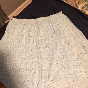 Torrid Blue Star Pleated Skirt, Size 3X